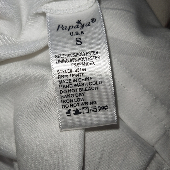 Papaya maxi dress with vertical brown lines size S - Picture 9 of 9